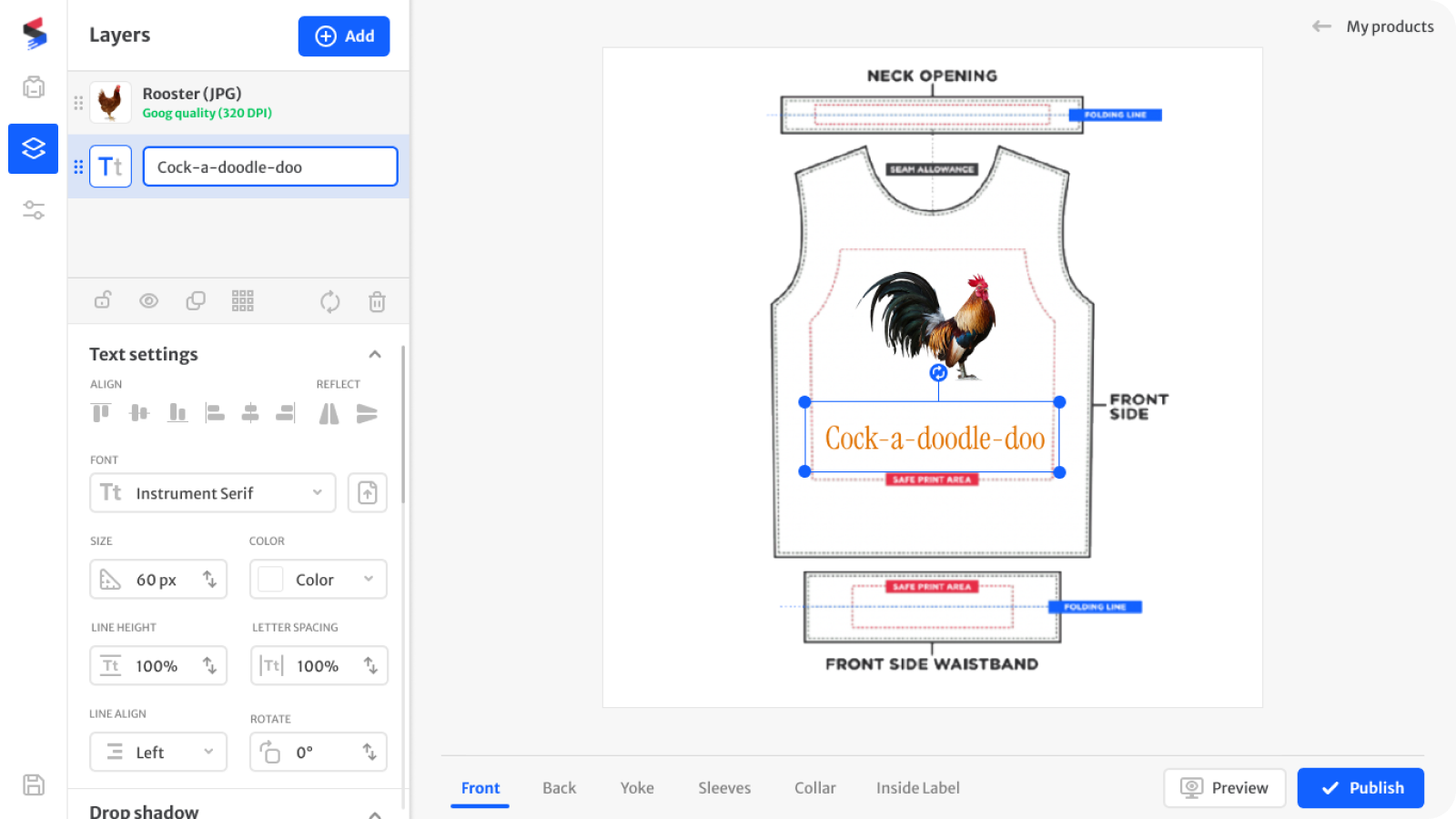 Subliminator garment creator