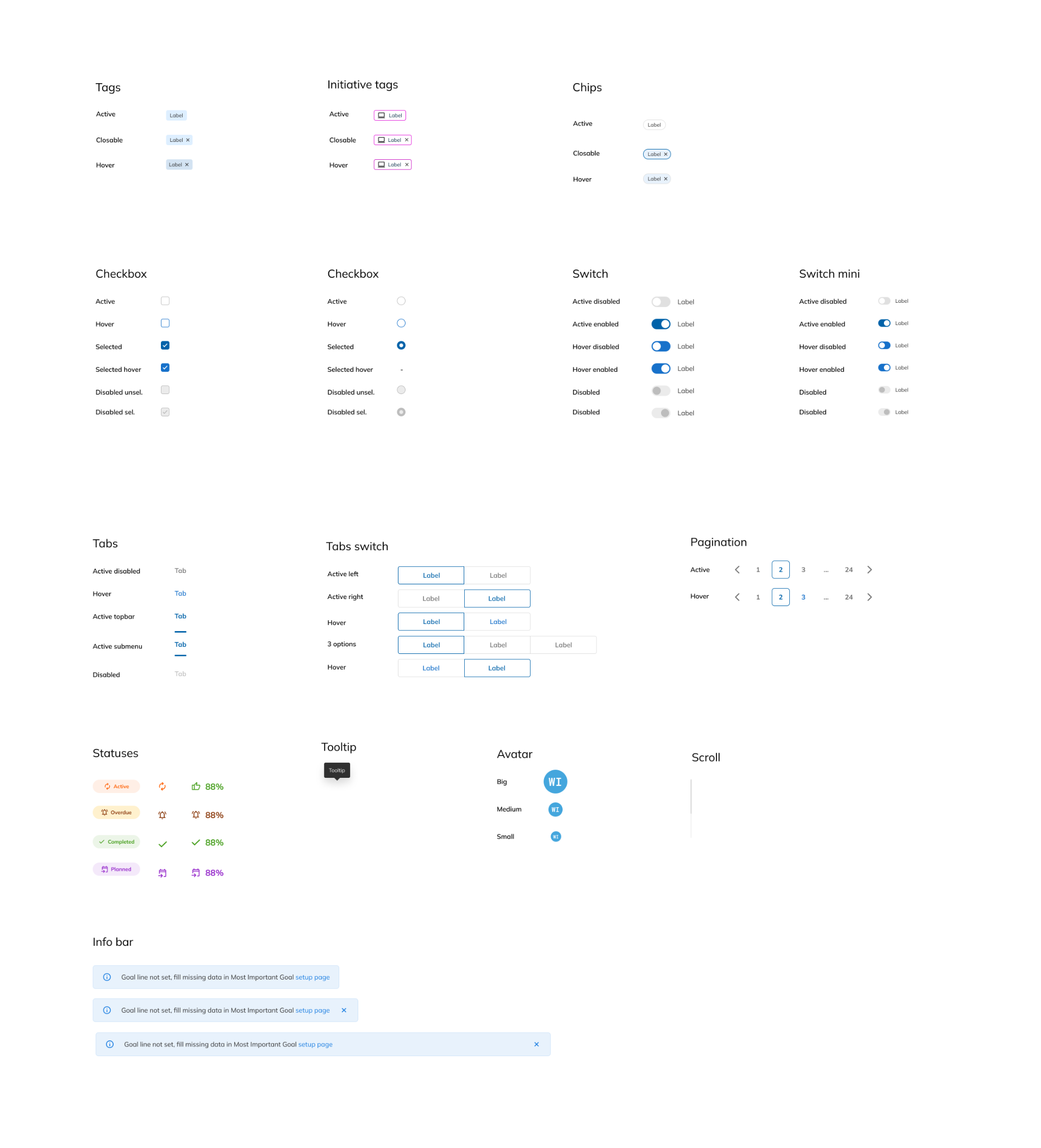 Component library, second half